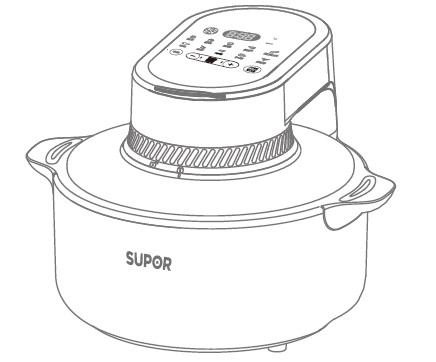 空气炸锅 说明书KD50DQ852  7210007852